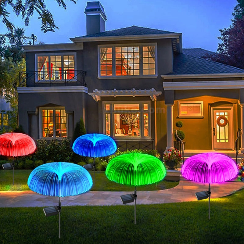 Umbrella Top Solar Powered LED Outdoor Lights
