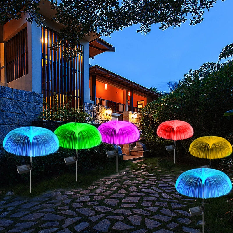 Umbrella Top Solar Powered LED Outdoor Lights