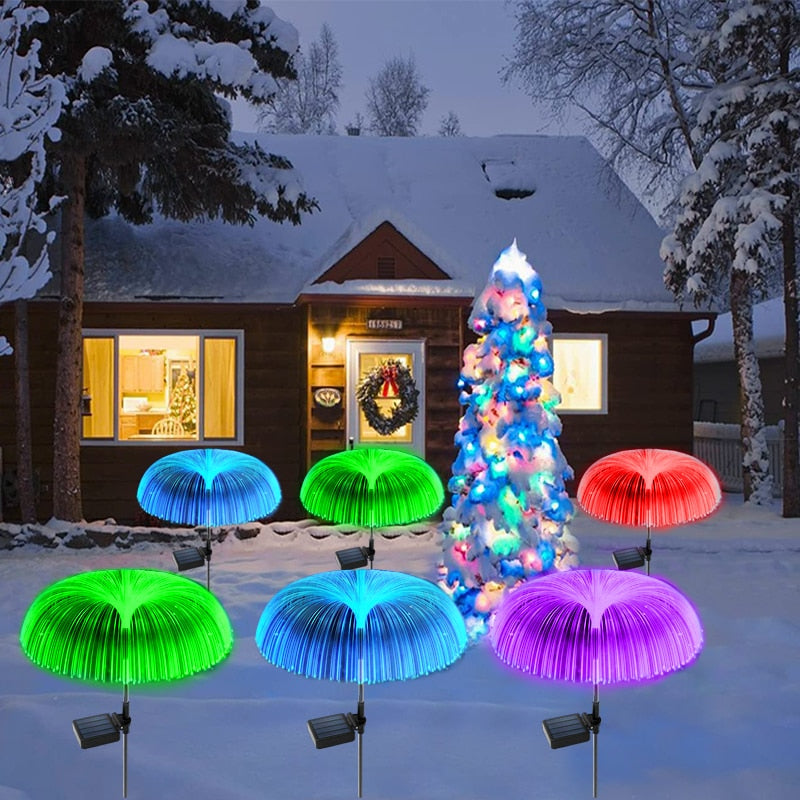 Umbrella Top Solar Powered LED Outdoor Lights
