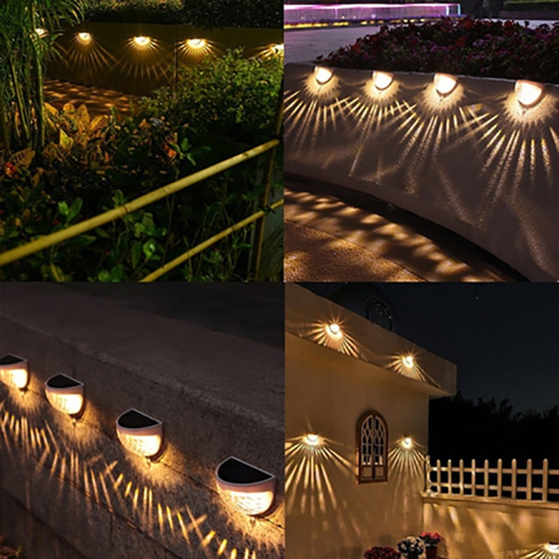 Half Moon Solar Powered LED Outdoor Lights