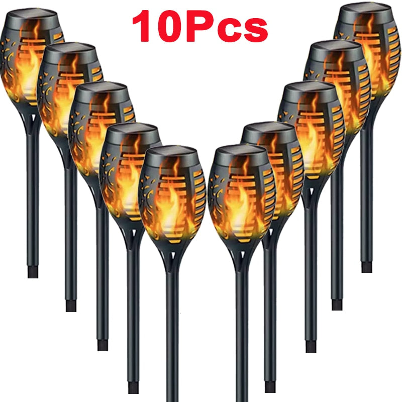 Flame Torch Solar Powered LED Outdoor Flickering Lights