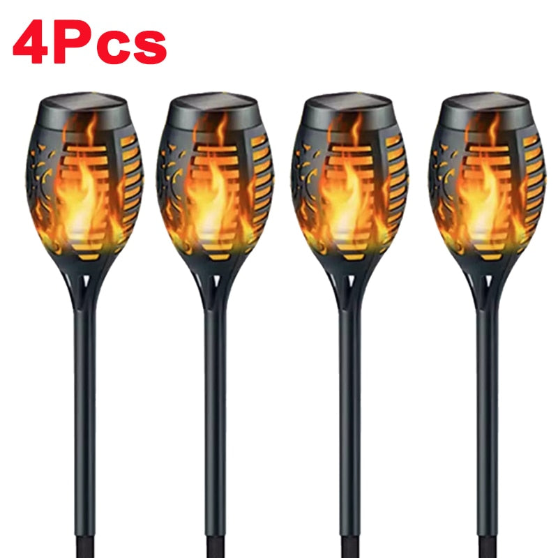 Flame Torch Solar Powered LED Outdoor Flickering Lights