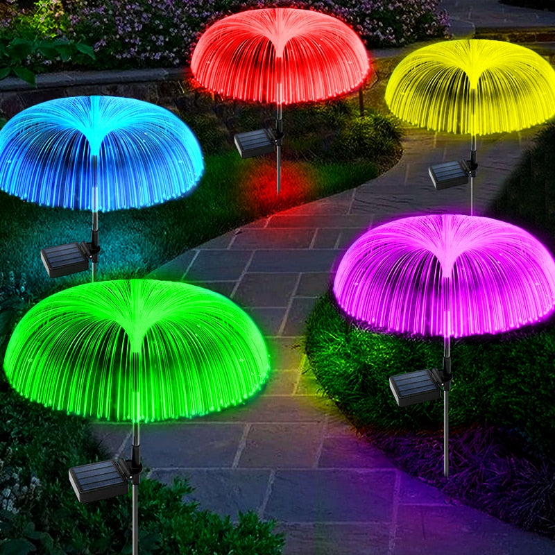 Umbrella Top Solar Powered LED Outdoor Lights