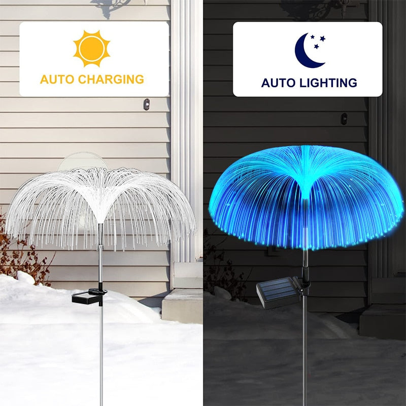 Umbrella Top Solar Powered LED Outdoor Lights